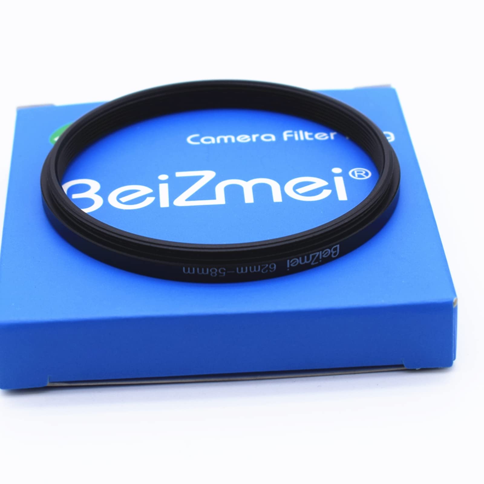 62mm Lens to 58mm Filters Ring,Camera Step-Down Filters Ring Compatiable All Brands Ø62mm Lens to Ø58mm UV ND CPL Camera Filter.