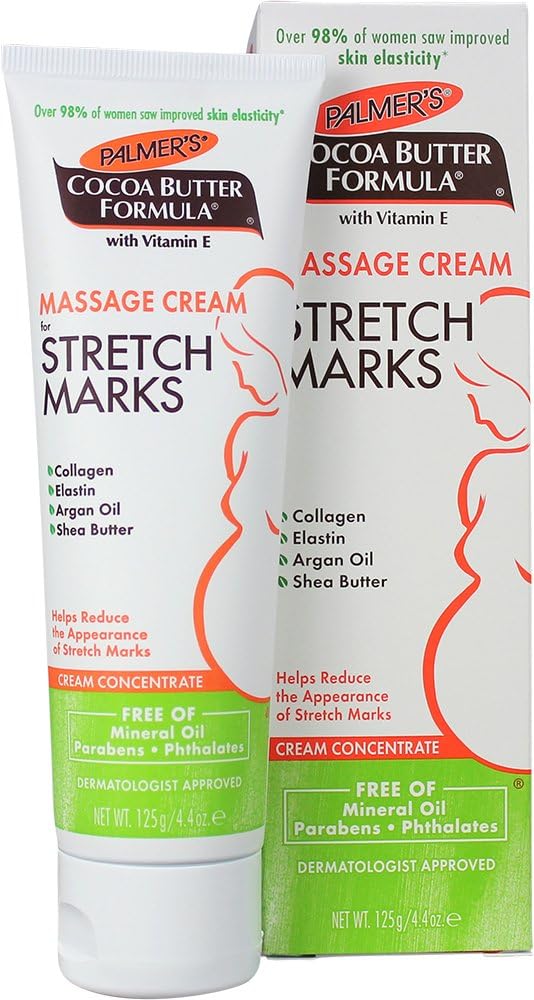 Palmers Cocoa Butter Massage Cream for Stretch Mark 4.4oz (PACK OF 2), 125 g (Pack of 2)