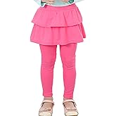 RieKet Girls School Uniform Pants Warm Stretchy Athletic Leggings with Skirt 2-14 Years