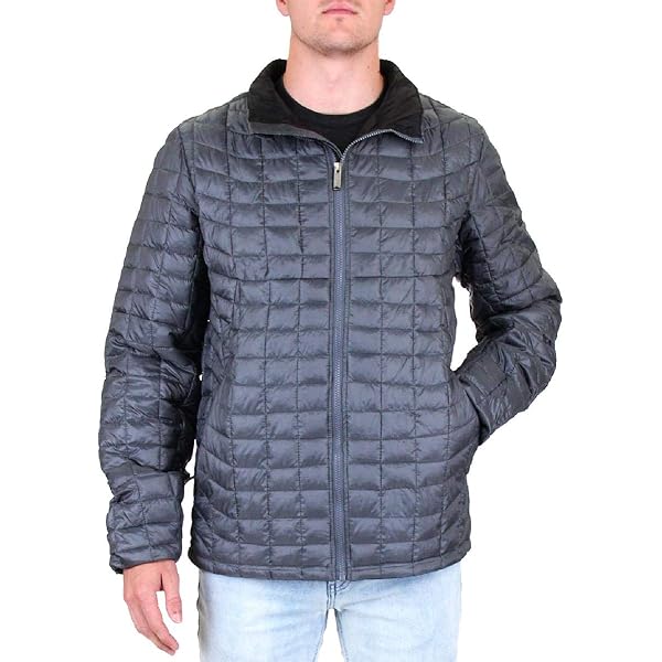 Ben Sherman Men's Quilted Lightweight Packable Puffer Coat Gray