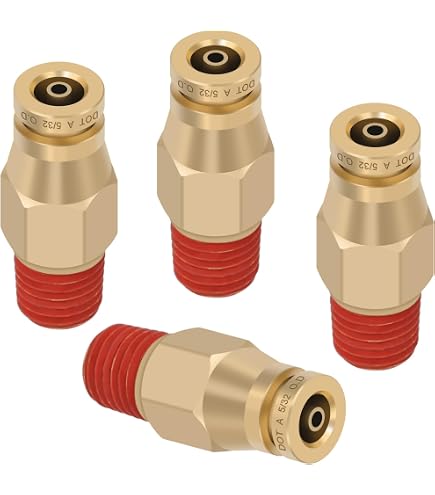 PC-05-02 5 Pack 5/16\" Tube OD X 1/8\" NPT Thread Male Straight...