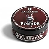 BARBAROS Styling Pomade &amp; Wax | All Day High Hold, High Shine | Water-based, Ideal for Dry &amp; Damp Hair | Non-Greasy Formula | Mens Hair Styling