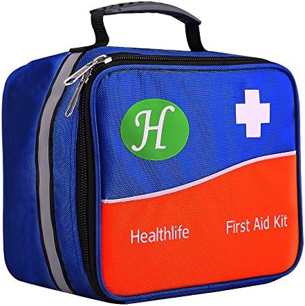 First Aid Kits,Large Medical Trauma Bag,4 Color Medical Kit Accessory Pouches with Emergency Supplies,First Responder Full Stocked EMS EMT Survival Kits for Disaster Preparedness Family.