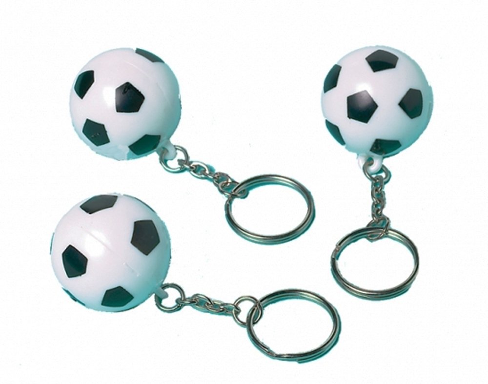 amscan Mini Soccer Ball Keychain Party Favor - 12 Pcs.