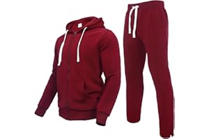 Fixha Men's Tracksuits Sweatsuits 2 Piece Casual Sweat Jogging Suit Set Athletic Full Zip Hoodies and Sweatpant Outfits
