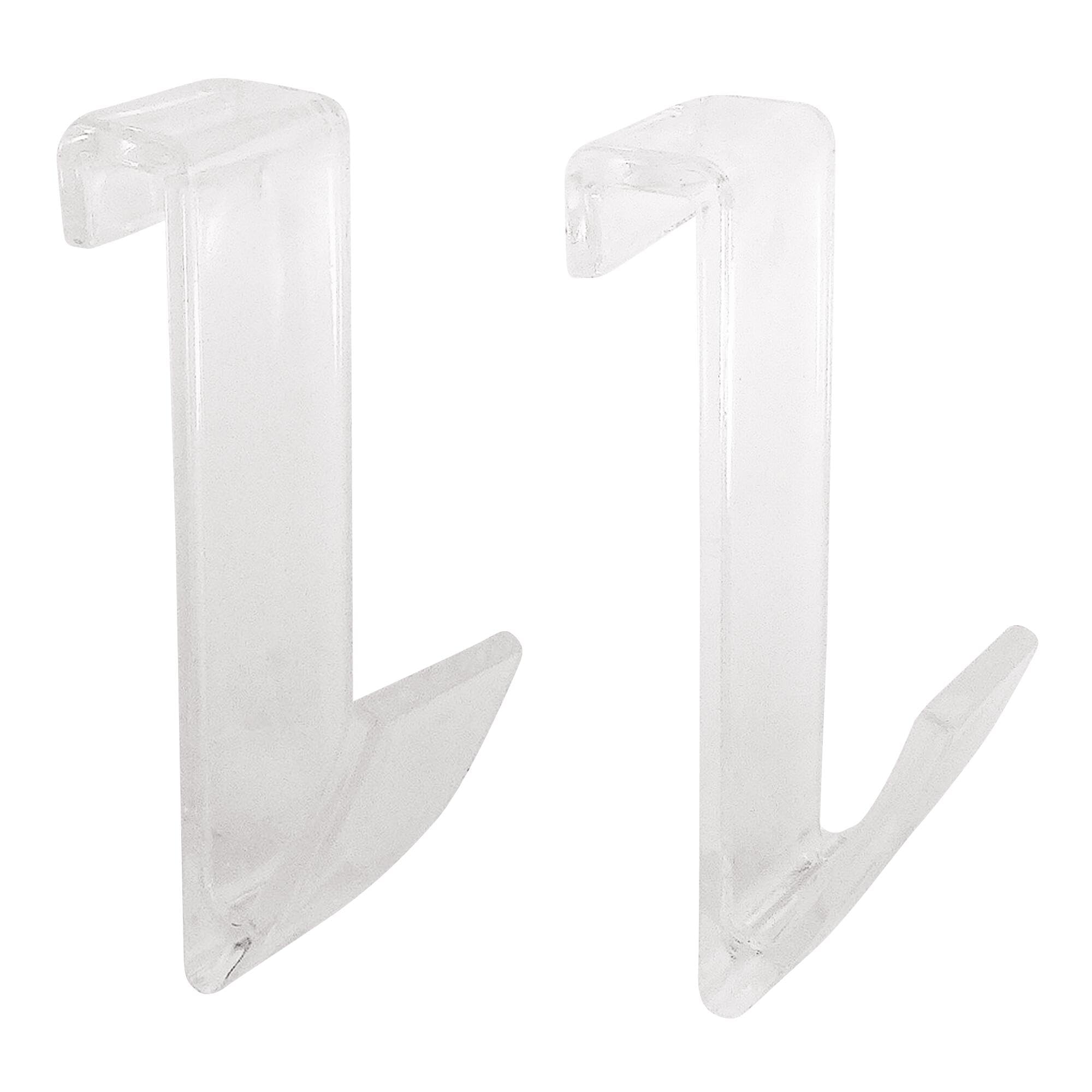 Somatherm SPT SS Tub Hooks Flat Transparent Pack of 2 Grey