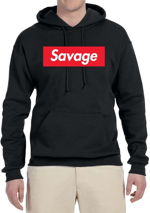 Savage box logo hoodie Clearance