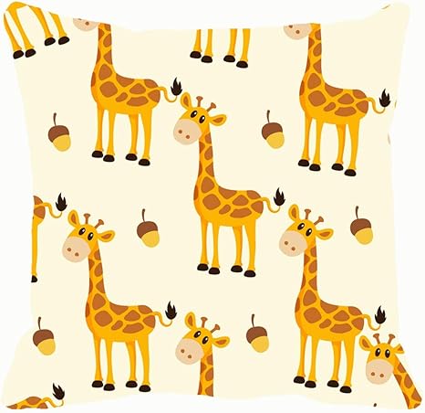 Amazon Co Jp キュートでクールなシームレスパターンベビーアニマル背景テクスチャアニマルスロー枕カバー コットンリネンクッションカバー 枕カバー ソファ ホームデコ 18 X 18インチ 45 X 45cm ホーム キッチン