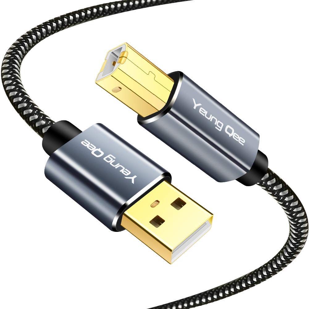 Printer Cable 8M,USB Printer Cable High Speed USB 2.0 A Male to Type B Male Scanner Cable Cord Compatible with HP, Canon, Epson, Dell, Brother, Lexmark, Xerox, Samsung etc (8M)