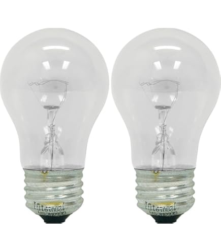 GE Appliance Clear Light Bulb 40w, A15 Bulb Type, Medium Base