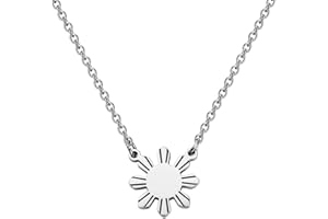 MYOSPARK Philippines Sun Necklace - Star Necklace Philippine Pride Jewelry Gift For Filipino