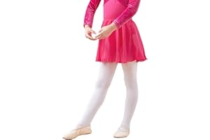 Avrigirl Chiffon Toddler Girls Ballet Skirts Pull on Elastic Dance Wear for Training, Performance