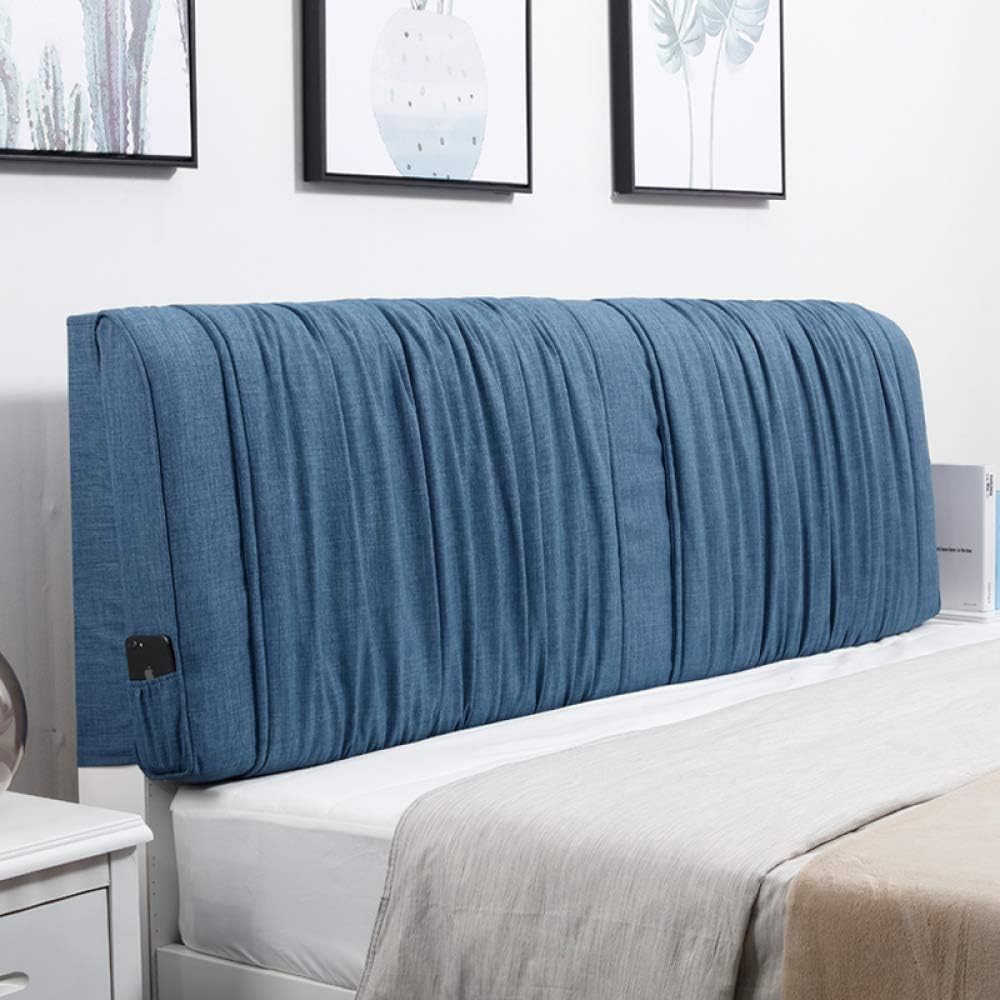 Cotton Linen Bed Soft Cushion Large Pillow Reading Pillow Headboard