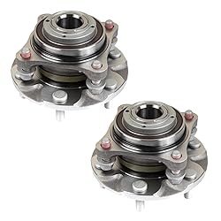 TRQ 2 Piece Front Wheel Bearing & Hub Assembly Set