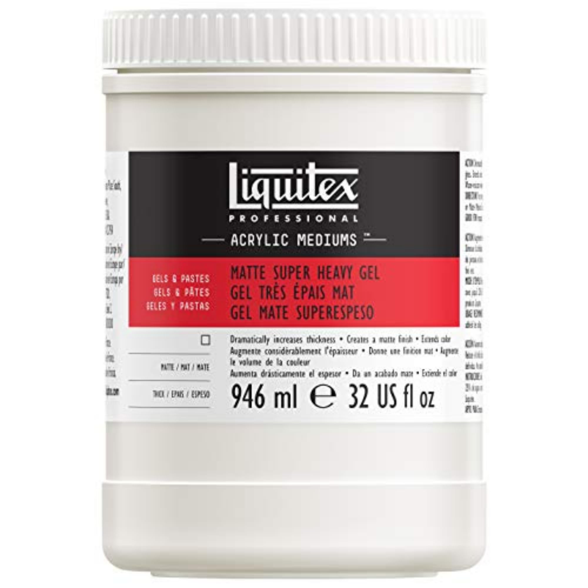 Liquitex Professional Matte Super Heavy Gel Medium, 946 ml, beige