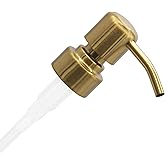 ALTGLAS Stainless Steel Soap Pump 'Zagreb' as Replacement for Liquid Hand Soap Dispensers (Brushed Gold) - Fits e.g. Jack Bottle