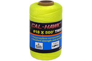 ALOHALAKE #18 X 500 feet Polypropylene Mason Line (Yellow)