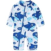 Erdawum Baby Boy Swimsuit Rash Guard Toddler One Piece Bathing Suit Infant Swimwear UPF 50+