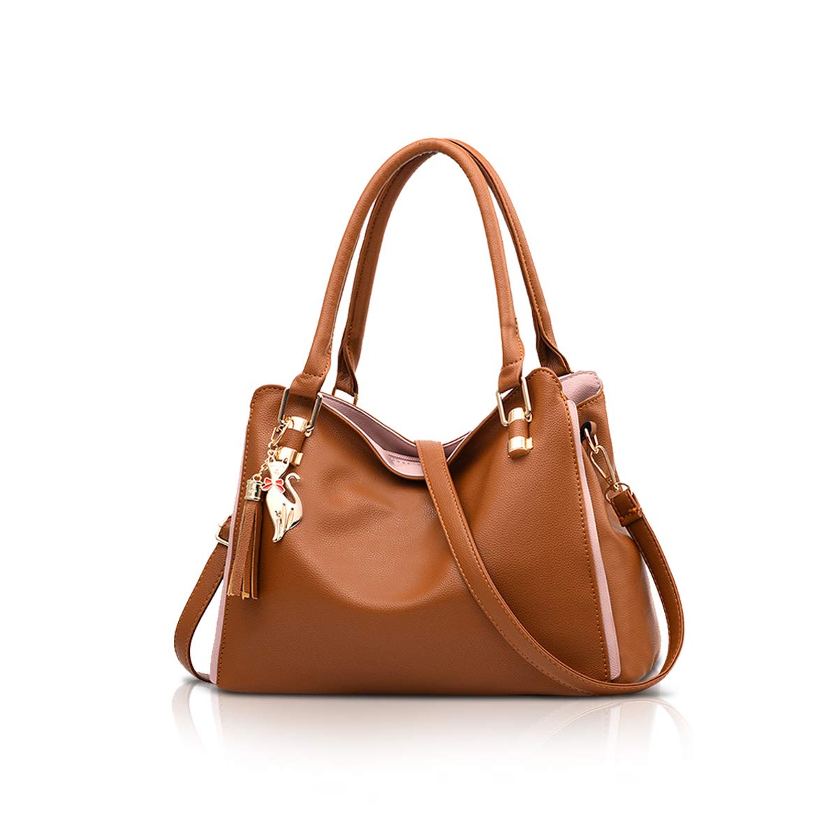 NICOLE&DORIS Hobos and Shoulder Bags for Women Fashion Handbags Large Tote Bag Ladies Shoulder Bag Brown