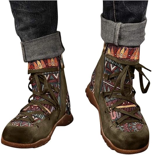 vintage style lace up boots womens