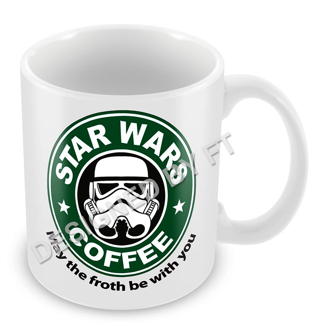 FT "Star Wars, Star Coffee" Ceramic White 11oz Mug by FT