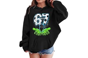 Funny 67 Meme Hoodie Gen Alpha Slang Ice Cream Drip Sweatshirts Boys Girls Christmas Cute Preppy Clothes for Kids Teens