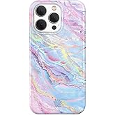 VELVET CAVIAR for iPhone 15 Pro Max Case Marble - Cute Protective Cover for Women - Compatible with MagSafe - 10ft Drop Tested - Holographic, Blue, Pink