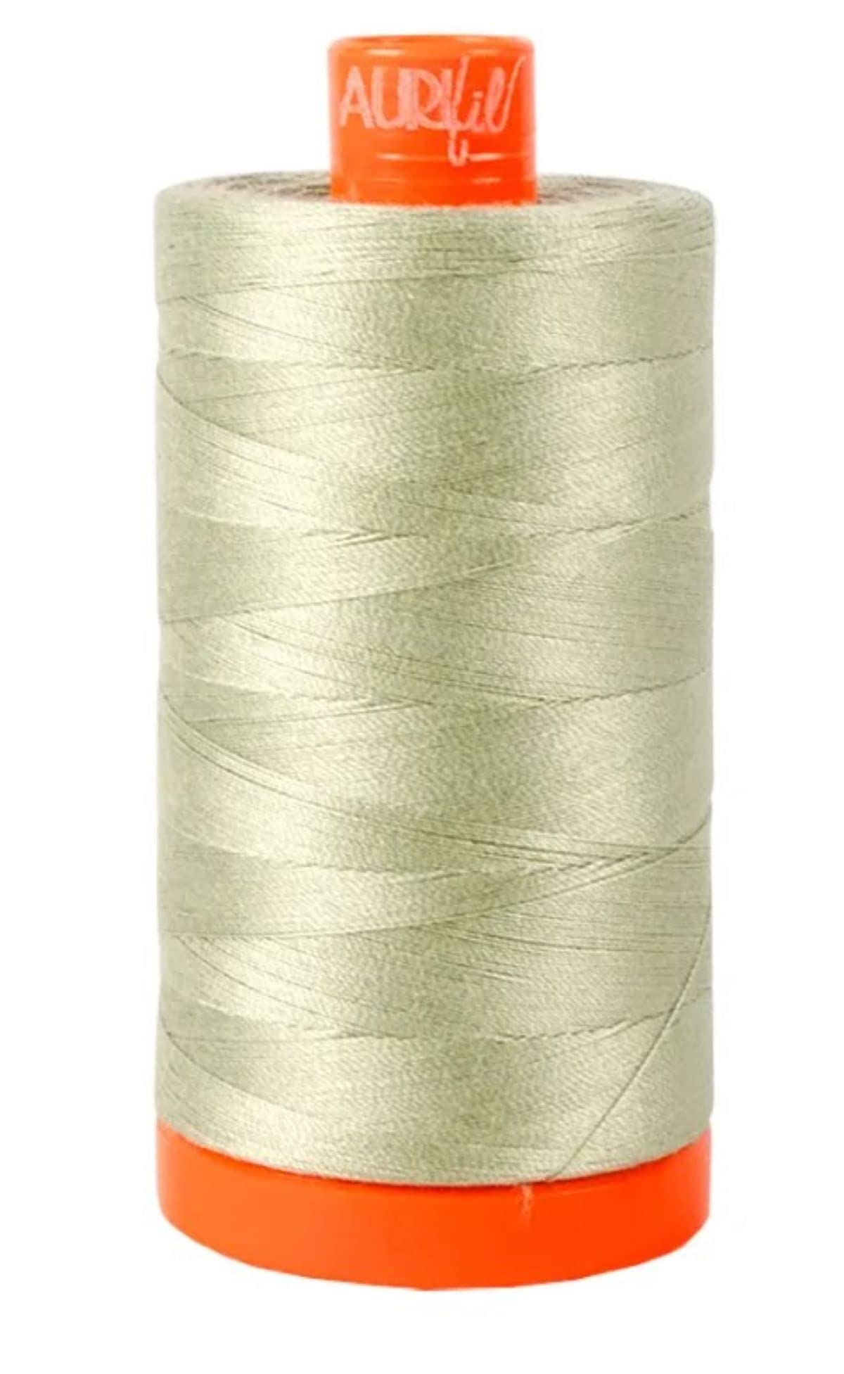 Aurifil Mako Cotton Thread Solid 50wt 1422yds Light Laurel Green — image 1