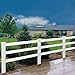 Outdoor Essentials 8 ft. White Vinyl Ranch Fence Rail