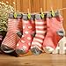 Kk 100 Unisex-baby Newborn 4-pack Colorful Socks (6-12Months, Pink series)
