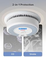 X-Sense SC07-W 3-Pack Wireless Interlinked Smoke CO Alarm with LCD Display view 3