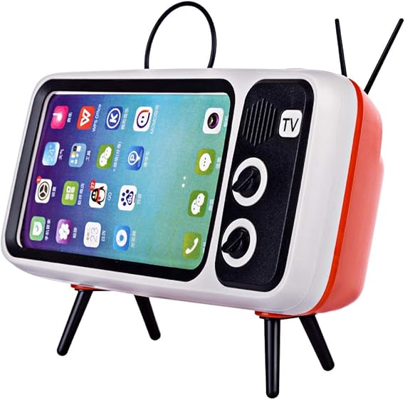 Amazon Com Hmane Retro Tv Shape Mobile Phone Holder Stand
