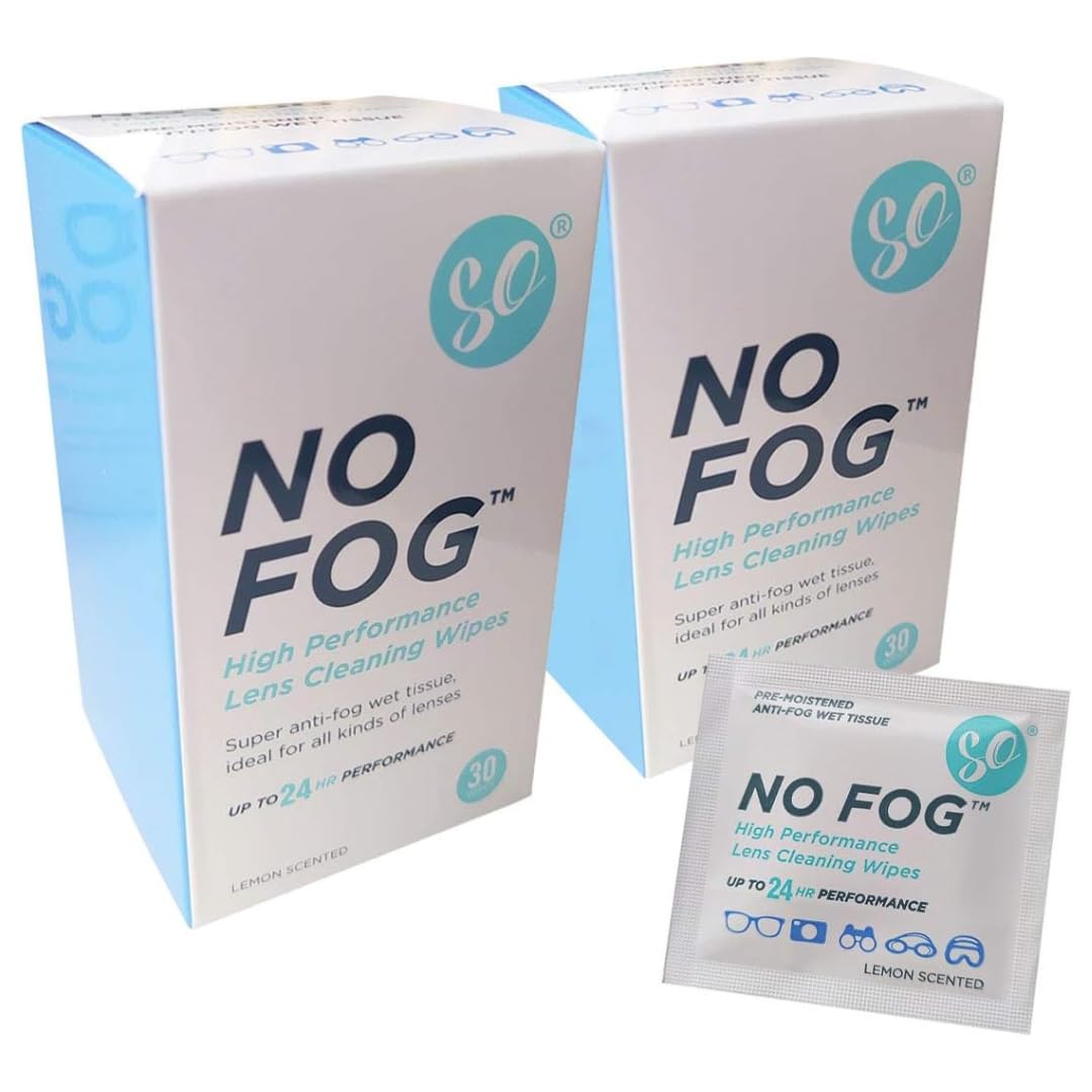 SO NO Fog Anti-Fog Wipes, Steamed Up Glasses, Glasses Cleaning, Fog Wipes, Lens Cleaning 60 Pack — image 1