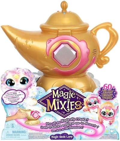 Magic Mixies Genie Lamp & 8" Plush Toy - 60+ Sounds & Reactions