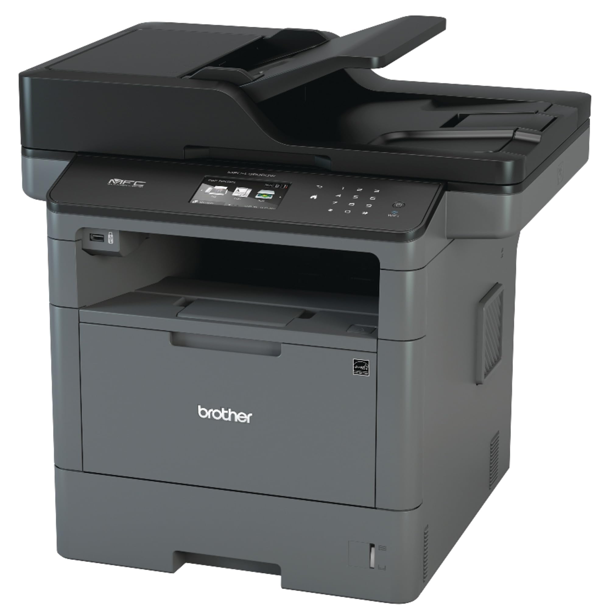 Brother Monochrome Laser Printer, Multifunction Printer, All-in-One Printer, MFC-L5900DW, Wireless Networking, Mobile Printing&Scanning, Duplex Print, Copy&Scan, Amazon Dash Replenishment Ready, Black
