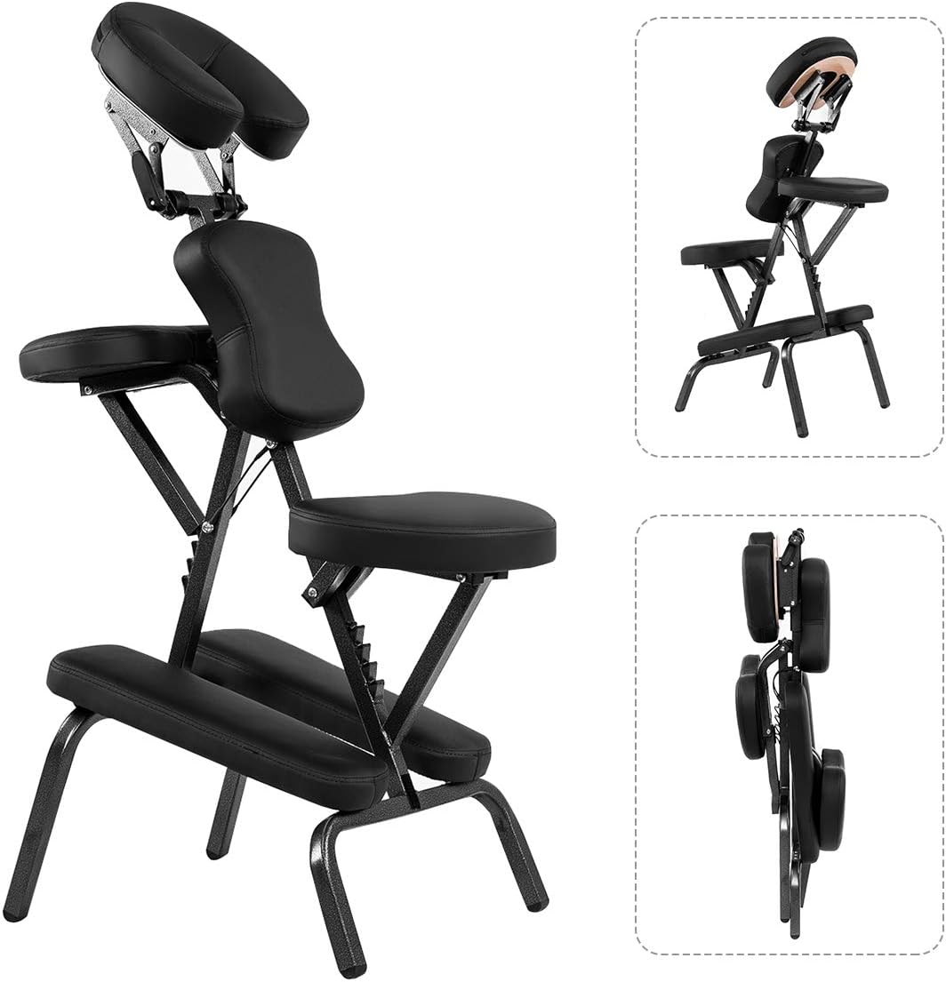 Giantex Portable Light Weight Massage Chair Travel Massage Tattoo Spa Chair w/Carrying Bag: Kitchen & Dining