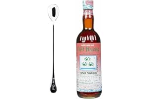 Three Crabs Viet Huong Fish Sauce 24 FL Oz With NineChef Long Handel Coffee Spoon (1 Bottle) 3 crabs fish sauce viet huong fi