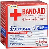 Johnson & Johnson Red Cross Hospital Grade Gauze Pads 3"x3" - 25 ct