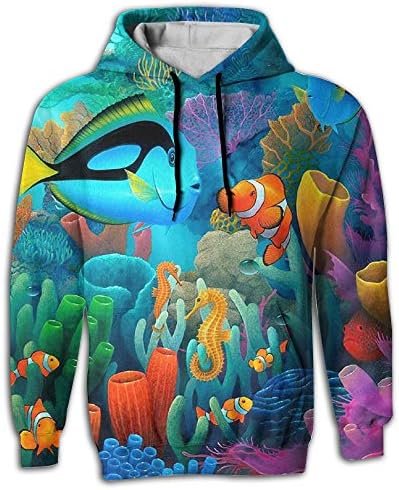 XMIOLI QUICO Undersea Geek Long Sleeve Hoodie Unisex L