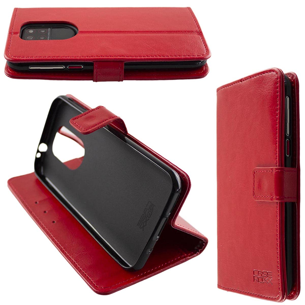 caseroxx Bookstyle-Case for Emporia Smart 5, Cover, faux leather, red, Card Slots & Magnetic Closure