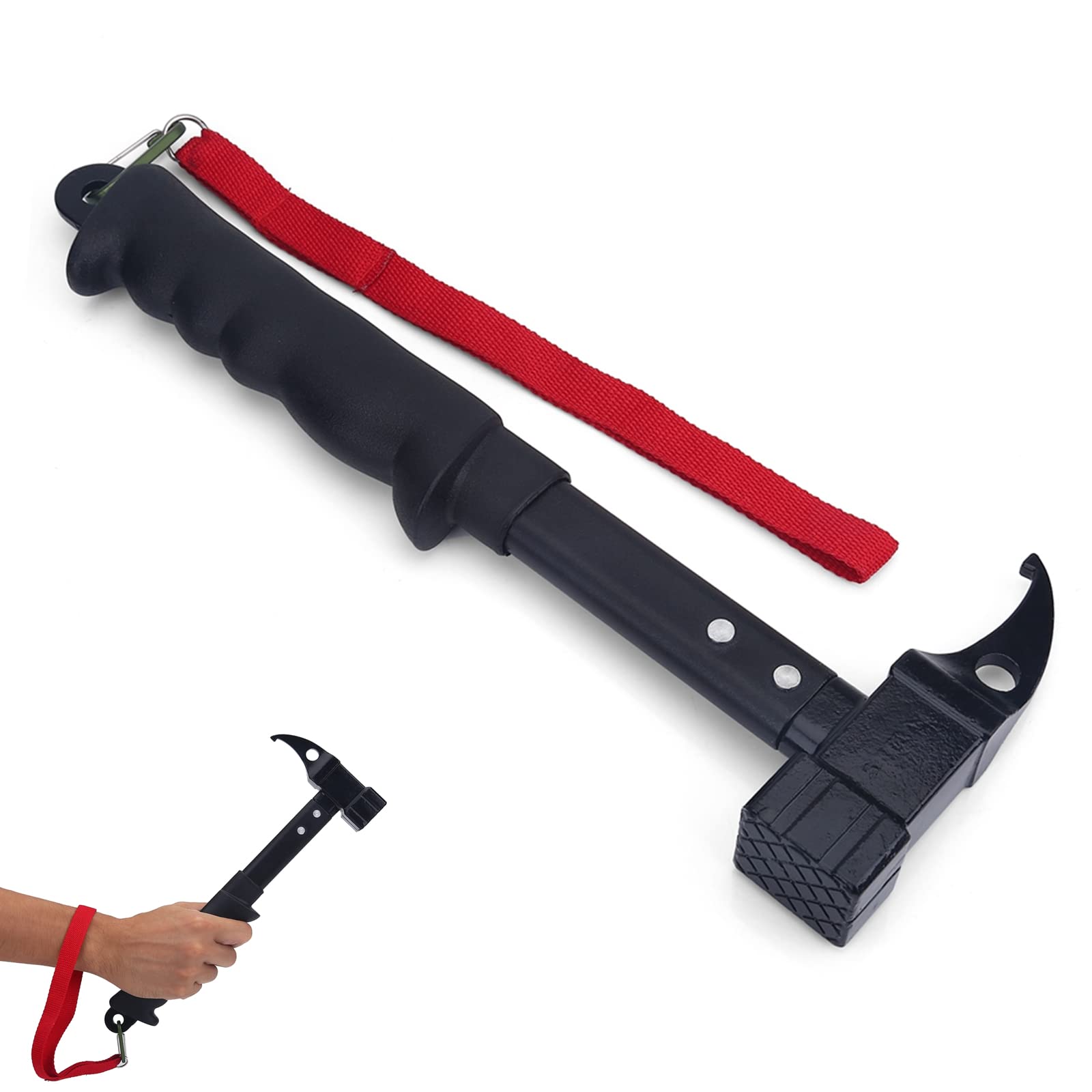 Claw Hammer 770g / 28oz Outdoor Camping Metal Hammer Claw Hold & Strike Hammer Handle