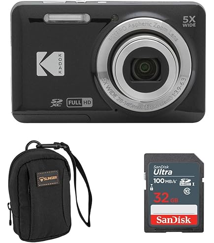 Amazon.com : KODAK PIXPRO FZ55-BK 16MP CMOS Sensor Digital Camera