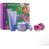 Tatcha Dewy Skin & Lips Hydrating Ritual Set, Travel Rice Wash, Full Size Dewy Skin Cream, Wisteria Lip Mask ($119 Value)