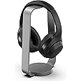 HumanCentric Headphone Stand Headset Holder in Space Gray, Weighted Aluminum Headphone Holder, Desk Headphone Hanger Displays and Holds Headsets, Works with Most Headphone Brands and Sizes