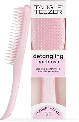 Ultimate Detangler Hairbrush - Cepillo Desenredante para Pelo Seco y Mojado - Apto para Todo Tipo de Cabello - Púas de Doble Altura para Menos Rotura y Sin Nudos - Rosa Millennial