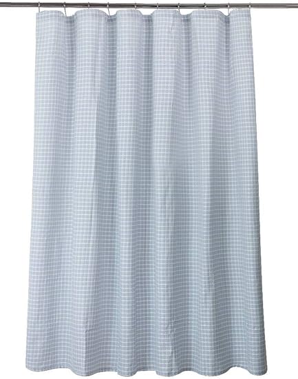 Amazon Com Threshold One Shower Curtain Blue Honeycomb 72 W X