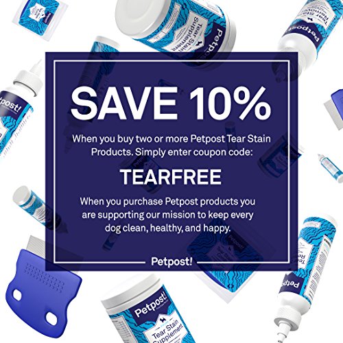 Petpost Tear Stain Remover for Dogs Best Natural Eye Treatment for