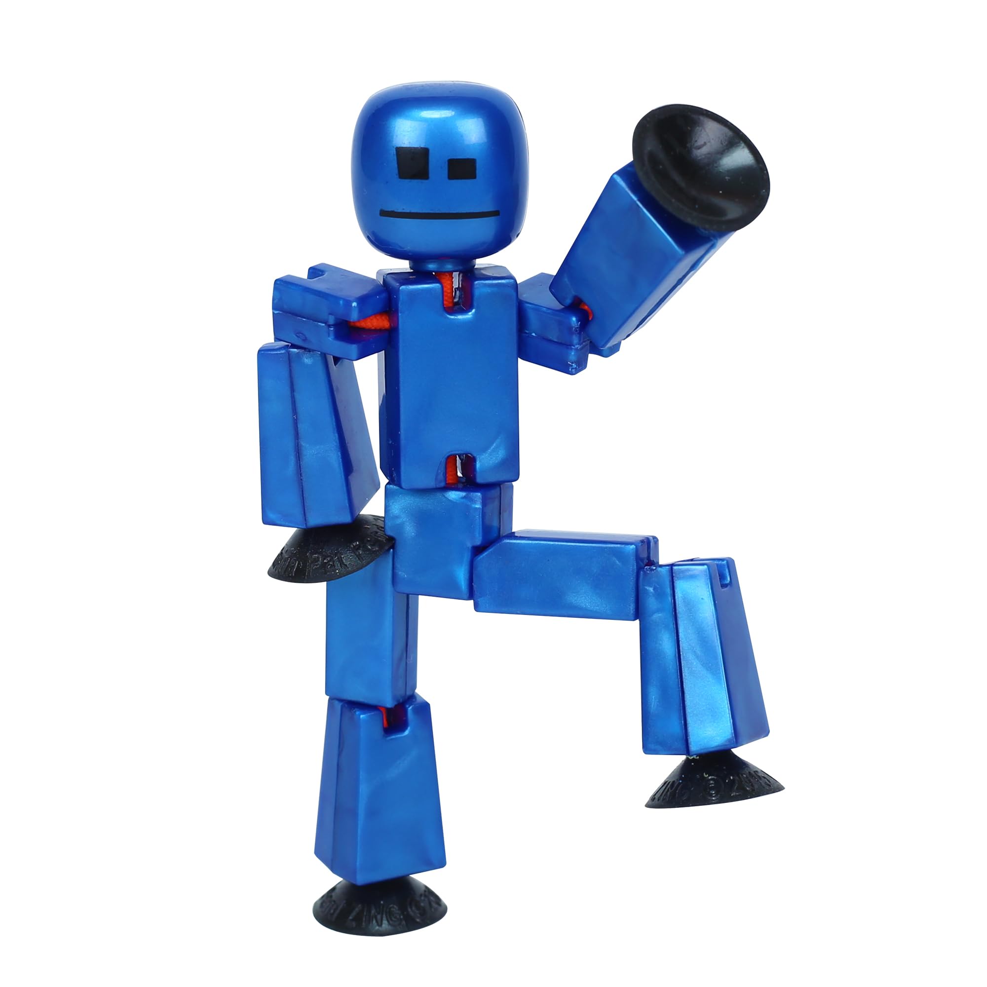 Photo 1 of Zing StikBot Single Pack - Includes 1 StikBot - Collectible Action Figures and Accessories, Stop Motion Animation, Ages 4 and Up (Metal Blue)