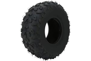 145/70-6 Tire Knobby Tread Rubber 4 Ply Rating Front Rear Abrasion Resistant ATV Tubeless Tire 24 PSI for Quad Go Karts