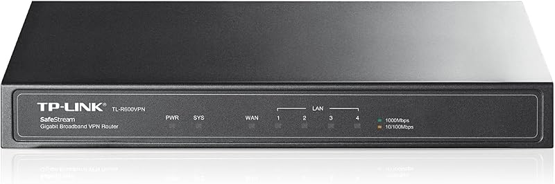 TP-Link TL-R600VPN SafeStream Gigabit VPN Router IPsec PPTP 20 Tunnels